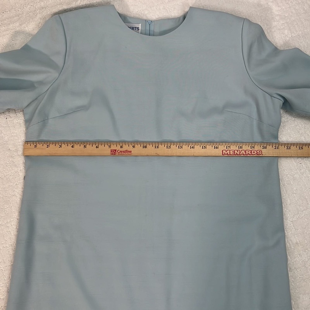 Diane Robert’s vintage light blue short sleeve shirt dress 12 H - Picture 7 of 9